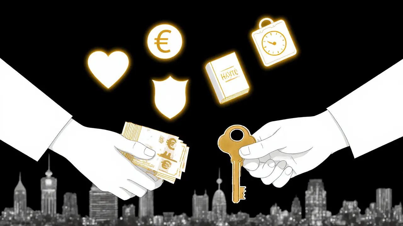 Two hands reaching across a Berlin cityscape, connected by symbols of consent, safety, and choice.